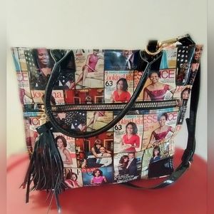Michelle Obama Magazine Cover Purse Rare